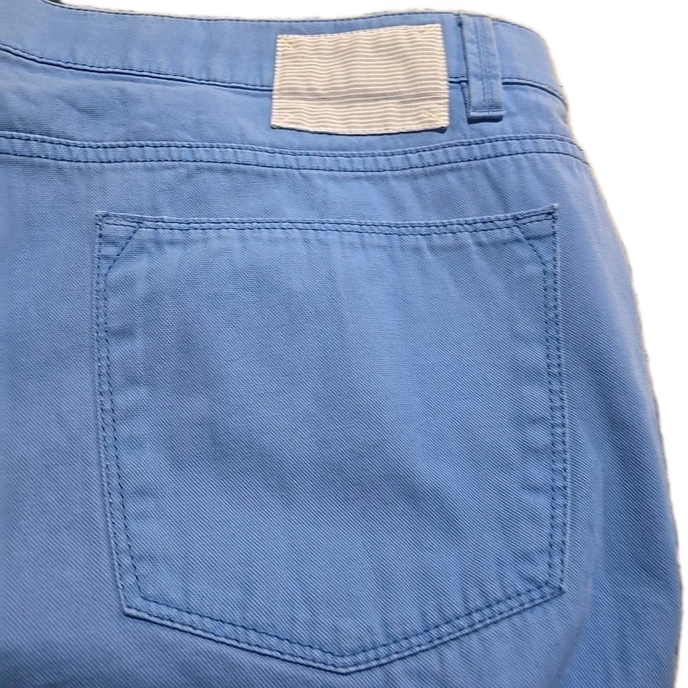 HILTL Men's Chino Regular Fit Pants ZE 500 Petaluma Blue Size 58 US 42x32